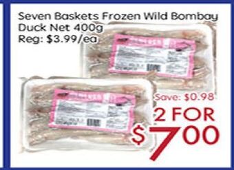 Sunny Food Mart Seven baskets frozen wild bombay duck net offer