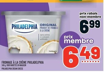 Metro FROMAGE À LA CRÈME PHILADELPHIA 340 g offer
