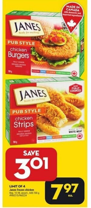 Giant Tiger Janes frozen chicken offer
