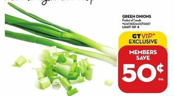Giant Tiger GREEN ONIONS offer