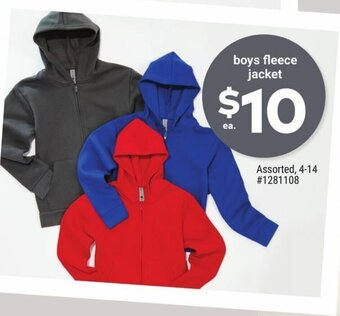 Giant Tiger Boys fleece jacket offer