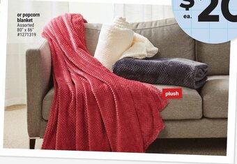 Giant Tiger Popcorn blanket offer