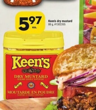 Giant Tiger Keen's dry mustard 88 g offer