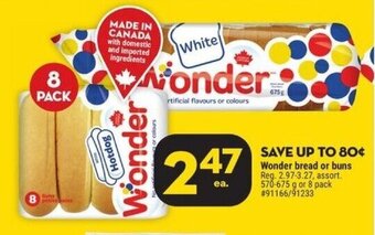 Giant Tiger Wonder bread or buns offer