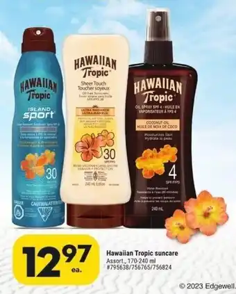 Giant Tiger Hawaiian Tropic suncare offer