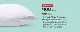 Sleep Country 2-pack pillow protector offer