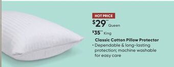 Sleep Country Classic cotton pillow protector offer