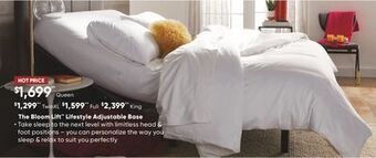 Sleep Country The bloom lift lifestyle adjustable base offer