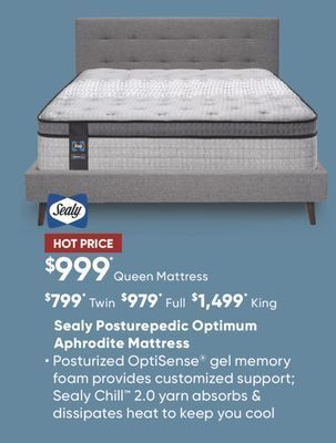 Sleep Country Sealy posturepedic optimum aphrodite mattress offer