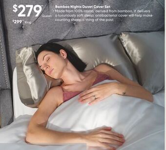 Sleep Country Bamboo nights duvet cover set offer
