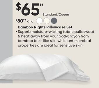 Sleep Country Bamboo nights pillowcase set offer