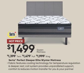 Sleep Country Serta® perfect sleeper elite wynter mattress offer