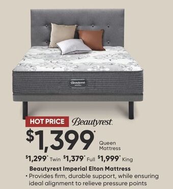 Sleep Country Beautyrest imperial elton mattress offer
