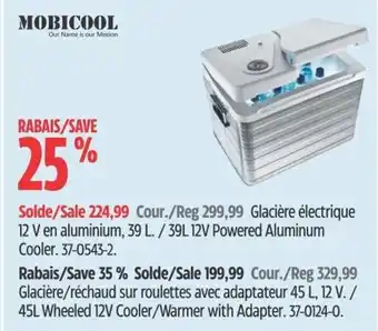 Canadian Tire 39L 12V Powered Aluminum Cooler. offer
