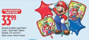 Canadian Tire Super Mario Balloon Bouquet, 5-Pc. offer