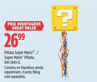 Canadian Tire Super Mario Piñata. offer