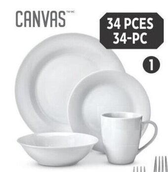 Canadian Tire CANVAS Lauren Porcelain Dinnerware Set. offer