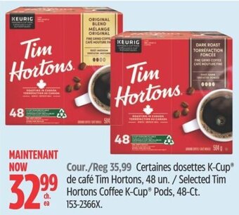 Canadian Tire Selected Tim Hortons Coffee K-Cup® Pods, 48-Ct. offer