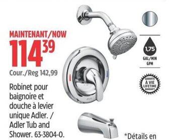 Canadian Tire Adler Tub and Shower. offer