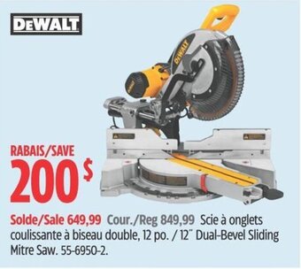 Canadian Tire 12" Dual-Bevel Sliding Mitre Saw. offer