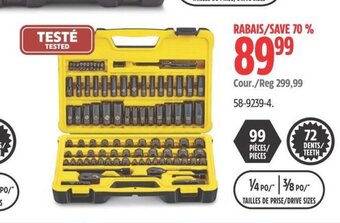 Canadian Tire STANLEY BLACK CHROME SOCKET SETS. offer