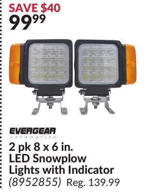 Princess Auto 2 pk 8 x 6 in. led snowplow lights with indicator offer
