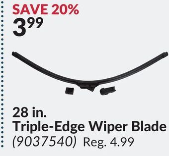Princess Auto 28 in. triple-edge wiper blade offer