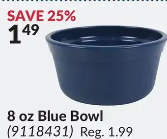 Princess Auto 8 oz blue bowl offer