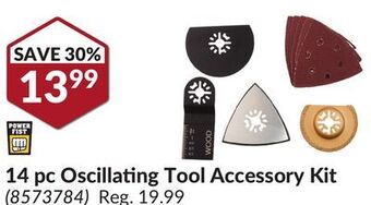 Princess Auto 14 pc oscillating tool accessory kit offer