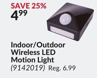 Princess Auto Indoor/outdoor wireless led motion light offer