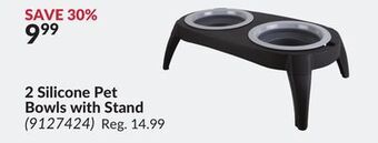 Princess Auto Silicone pet bowls with stand offer