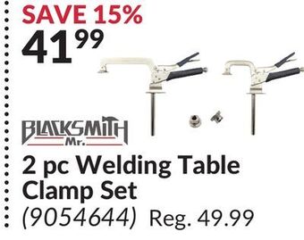 Princess Auto 2 pc welding table clamp set offer