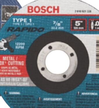 Princess Auto 5 in. metal cutting wheel offer