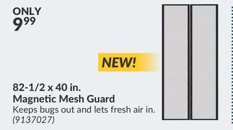 Princess Auto 82-1/2 x 40 in. magnetic mesh guard offer