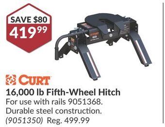 Princess Auto 16,000 lb fifth-wheel hitch offer