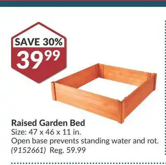 Princess Auto Raised garden bed offer
