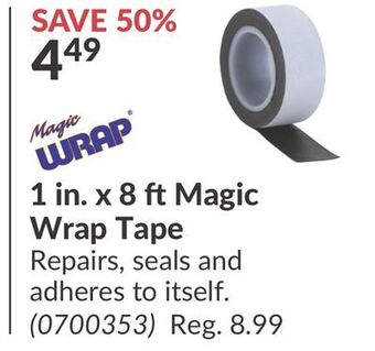 Princess Auto 1 in. x 8 ft magic wrap tape offer