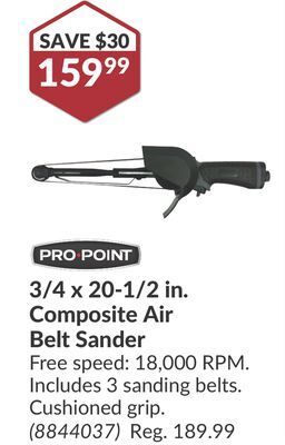 Princess Auto 3/4 x 20-1/2 in. composite air belt sander offer