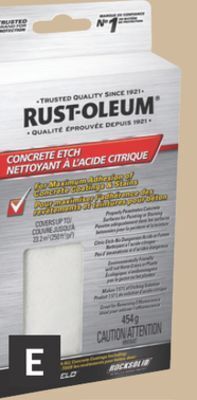 Princess Auto Concrete citric acid etch offer