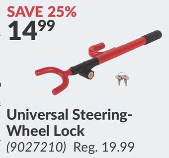 Princess Auto Universal steering-wheel lock offer