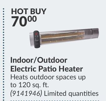 Princess Auto Indoor/outdoor electric patio heater offer