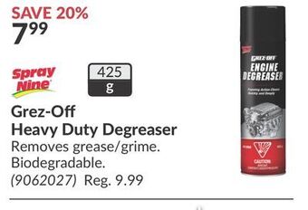 Princess Auto Grez-off heavy duty degreaser offer