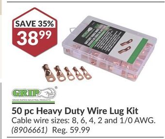 Princess Auto Grand rapids industrial products 50 pc heavy duty wire lug kit offer