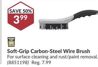 Princess Auto Soft-grip carbon-steel wire brush offer
