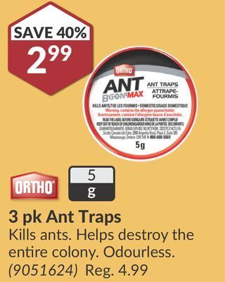 Princess Auto 3 pk ant traps offer