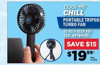 Showcase Cool chill portable rotating & misting fan offer