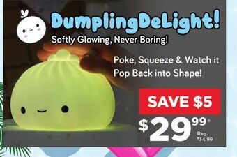 Showcase Dumpling delight: color changing night light offer