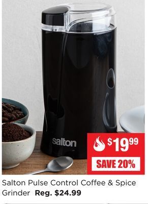 Kitchen Stuff Plus Salton pulse control coffee & spice grinder offer
