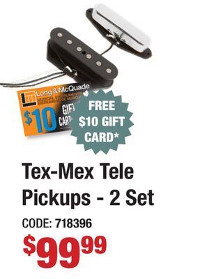 Long & McQuade Fender tex-mex telecaster pickup set offer