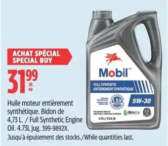 Canadian Tire Full Synthetic Engine Oil. 4.73L jug. offer